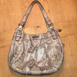 Snakeskin coach purse!